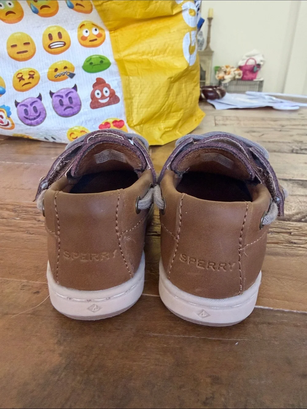 Kids Brown Leather Boat Shoes - Sperry
